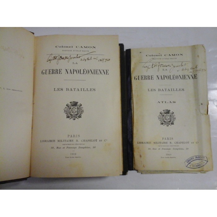   LA  GUERRE  NAPOLEONIENNE  *  Les  BATAILLES  -  Colonel  CAMON  -  Paris, 1910 